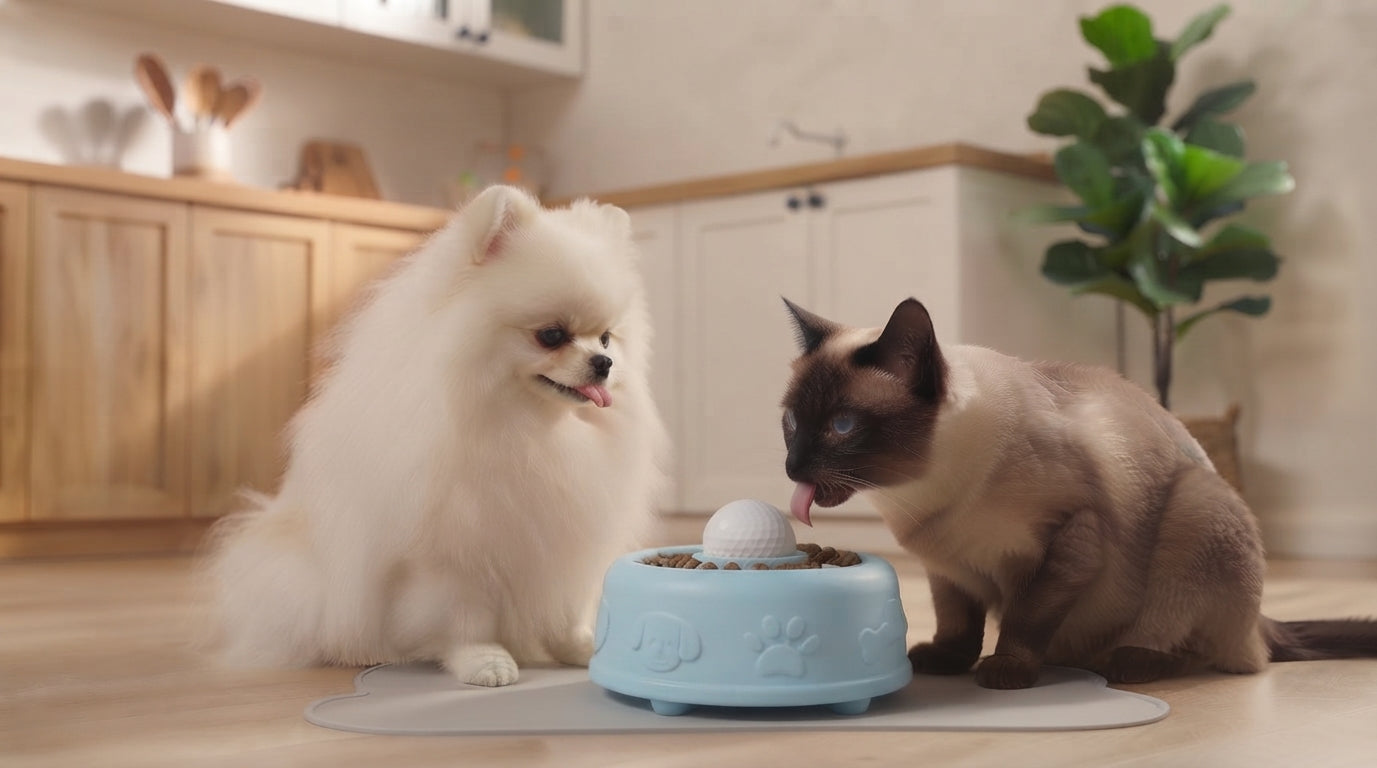 Bol Anti-Glouton Interactif pour Chien et Chat